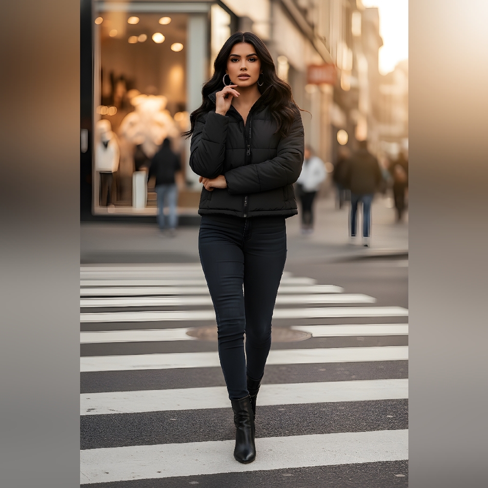 H&M Dark Puffer Jacket